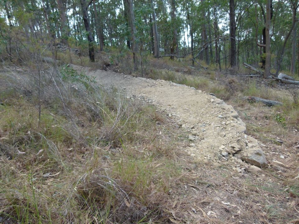 The first layers of dirt over the wall